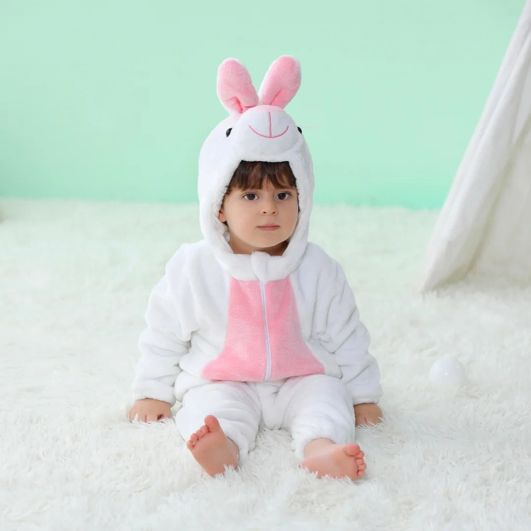Bebê Kigurumi Stitch Unicórnio Coelho Desenho Animado Macacão Pijamas Infantis Animais Macacão Meninas Meninos Cosplay Pijama Traje Para O Natal