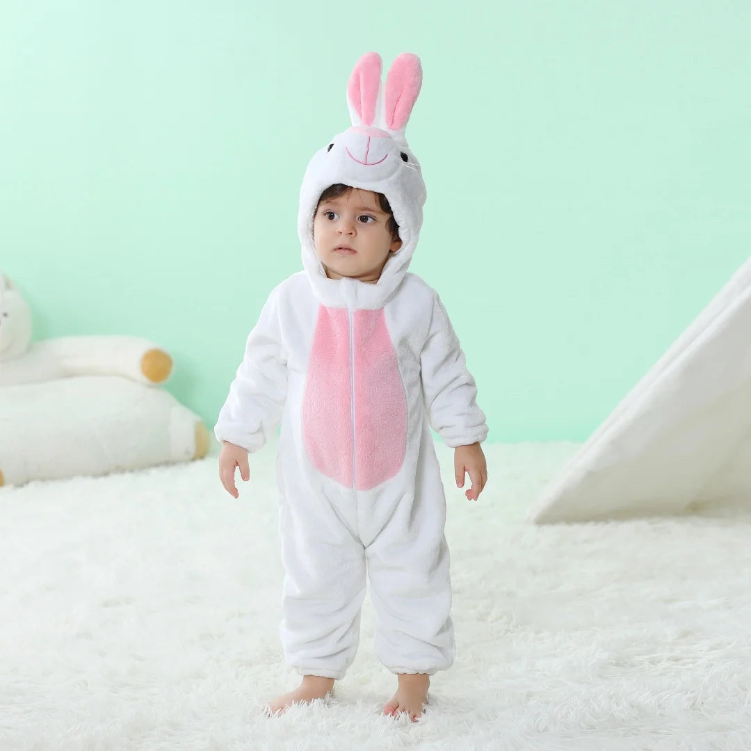 Bebê Kigurumi Stitch Unicórnio Coelho Desenho Animado Macacão Pijamas Infantis Animais Macacão Meninas Meninos Cosplay Pijama Traje Para O Natal