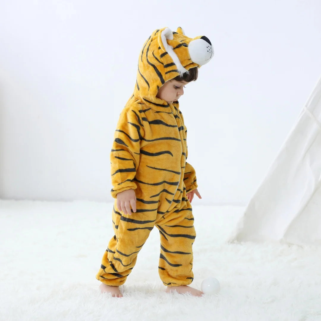 Bebê Kigurumi Stitch Unicórnio Coelho Desenho Animado Macacão Pijamas Infantis Animais Macacão Meninas Meninos Cosplay Pijama Traje Para O Natal