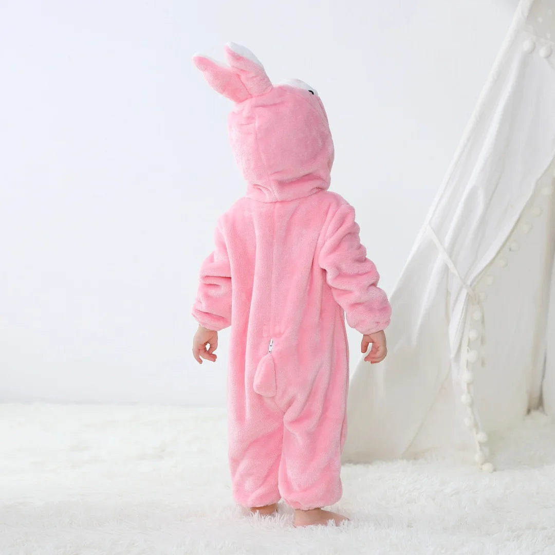 Bebê Kigurumi Stitch Unicórnio Coelho Desenho Animado Macacão Pijamas Infantis Animais Macacão Meninas Meninos Cosplay Pijama Traje Para O Natal