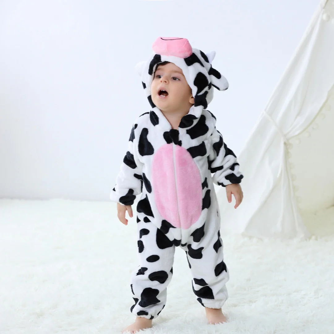 Bebê Kigurumi Stitch Unicórnio Coelho Desenho Animado Macacão Pijamas Infantis Animais Macacão Meninas Meninos Cosplay Pijama Traje Para O Natal