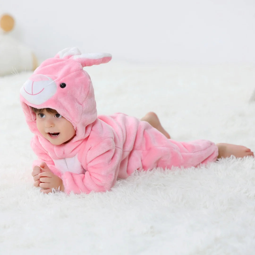 Bebê Kigurumi Stitch Unicórnio Coelho Desenho Animado Macacão Pijamas Infantis Animais Macacão Meninas Meninos Cosplay Pijama Traje Para O Natal