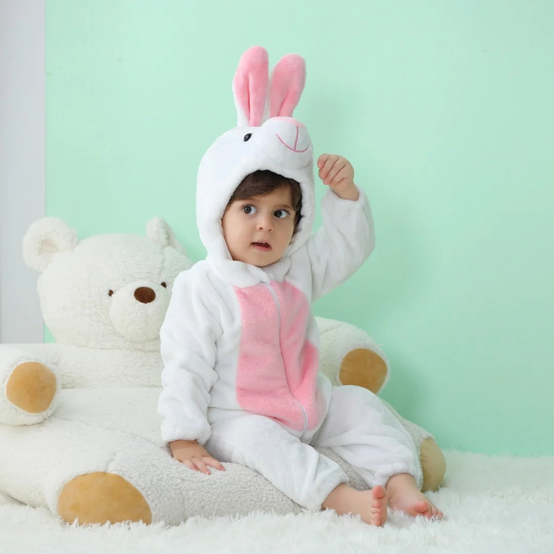 Bebê Kigurumi Stitch Unicórnio Coelho Desenho Animado Macacão Pijamas Infantis Animais Macacão Meninas Meninos Cosplay Pijama Traje Para O Natal