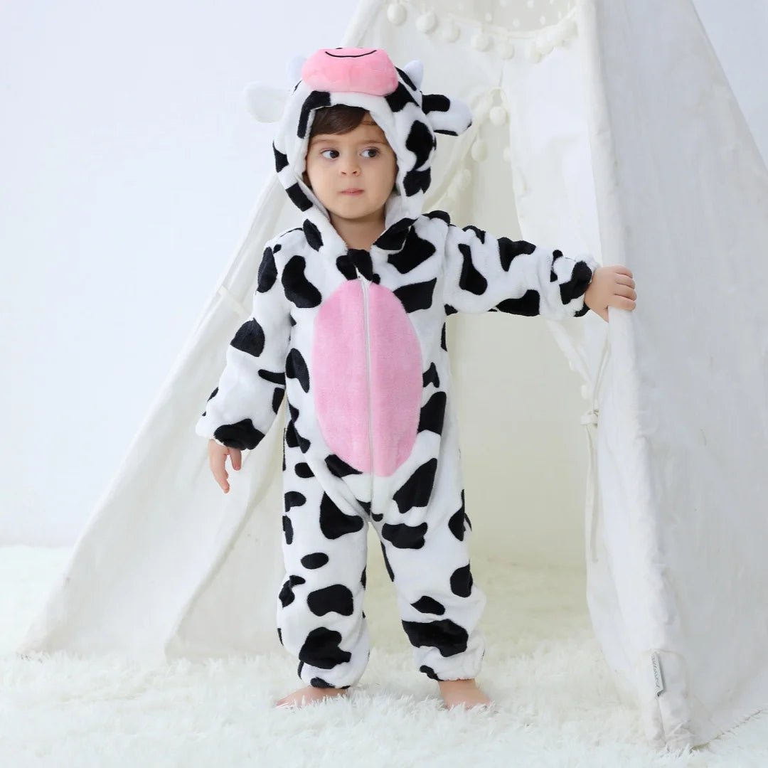 Bebê Kigurumi Stitch Unicórnio Coelho Desenho Animado Macacão Pijamas Infantis Animais Macacão Meninas Meninos Cosplay Pijama Traje Para O Natal