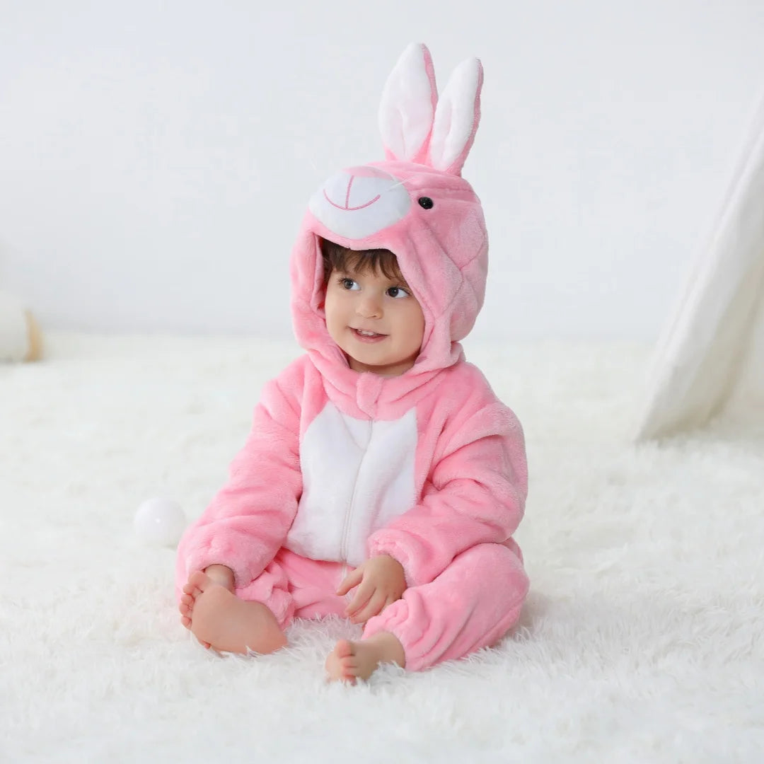 Bebê Kigurumi Stitch Unicórnio Coelho Desenho Animado Macacão Pijamas Infantis Animais Macacão Meninas Meninos Cosplay Pijama Traje Para O Natal