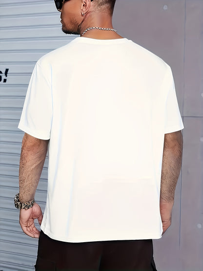 Men's T-Shirt -Boston Est. 1997 Graphic  100% Cotton, Casual Crew Neck, Short Sleeve, White with Green & Black Print, Machine Washable