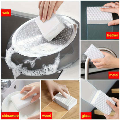 1pc Magic Brush And Sponge Set - Nano Dishwashing Kitchen Wipes for Cleaning And Stain Removal.