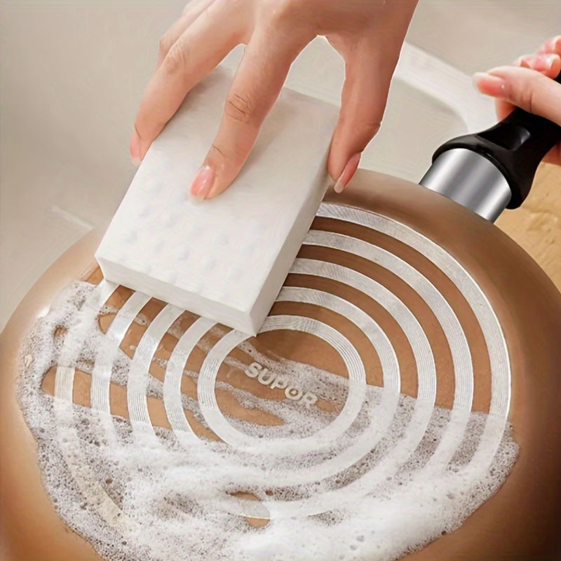 1pc Magic Brush And Sponge Set - Nano Dishwashing Kitchen Wipes for Cleaning And Stain Removal.