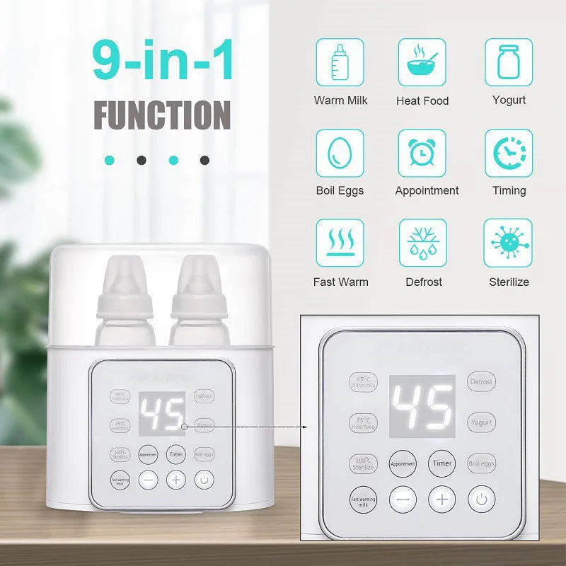 Baby Bottle Warmer Multi function Fast Baby dos  0 meses aos 2 anos Accessories Food Heater Milk Warmer Steriliser with ACcurate Temperature Control                    Seu bebê merece o melhor.  Descubra conforto e estilo.  Feito para você...