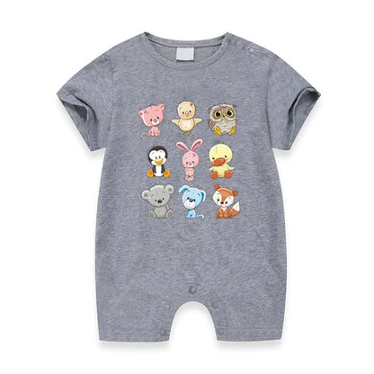 Camisa de bebê para passar roupas, conjunto de animais pequenos, remendos de roupas, novo acessório de vestuário lavável, faça você mesmo, transferência de calor, panda, macaco