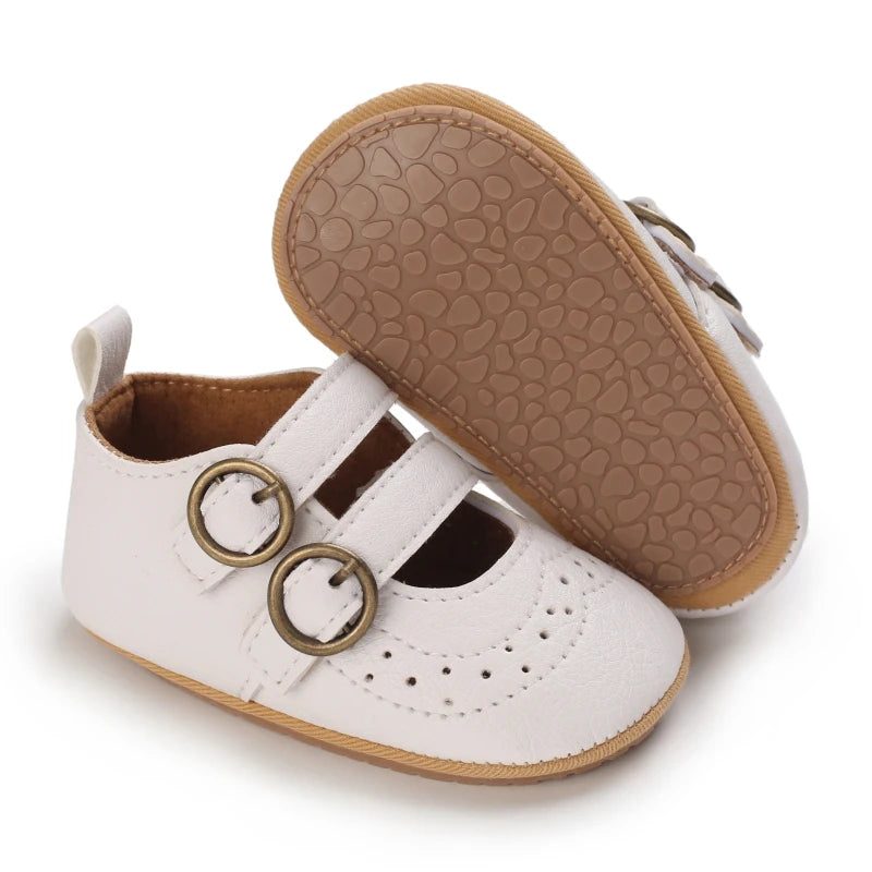 Baby Shoes Girl Rubber Sole Anti-slip Toddler First Walkers Infant Crib Shoes  Girl Moccasins