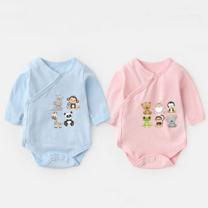 Camisa de bebê para passar roupas, conjunto de animais pequenos, remendos de roupas, novo acessório de vestuário lavável, faça você mesmo, transferência de calor, panda, macaco