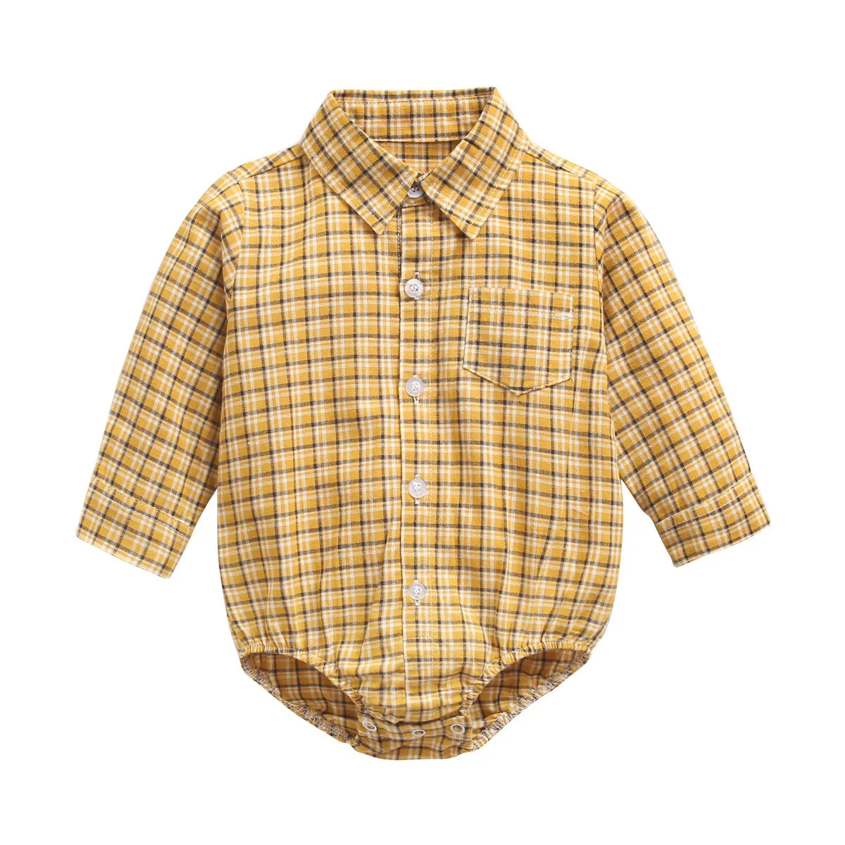 Sanlutoz Plaid Cotton Baby Boys Bodysuits Long Sleeve Baby Clothes Fashion Newborn Bodysuit for Boy