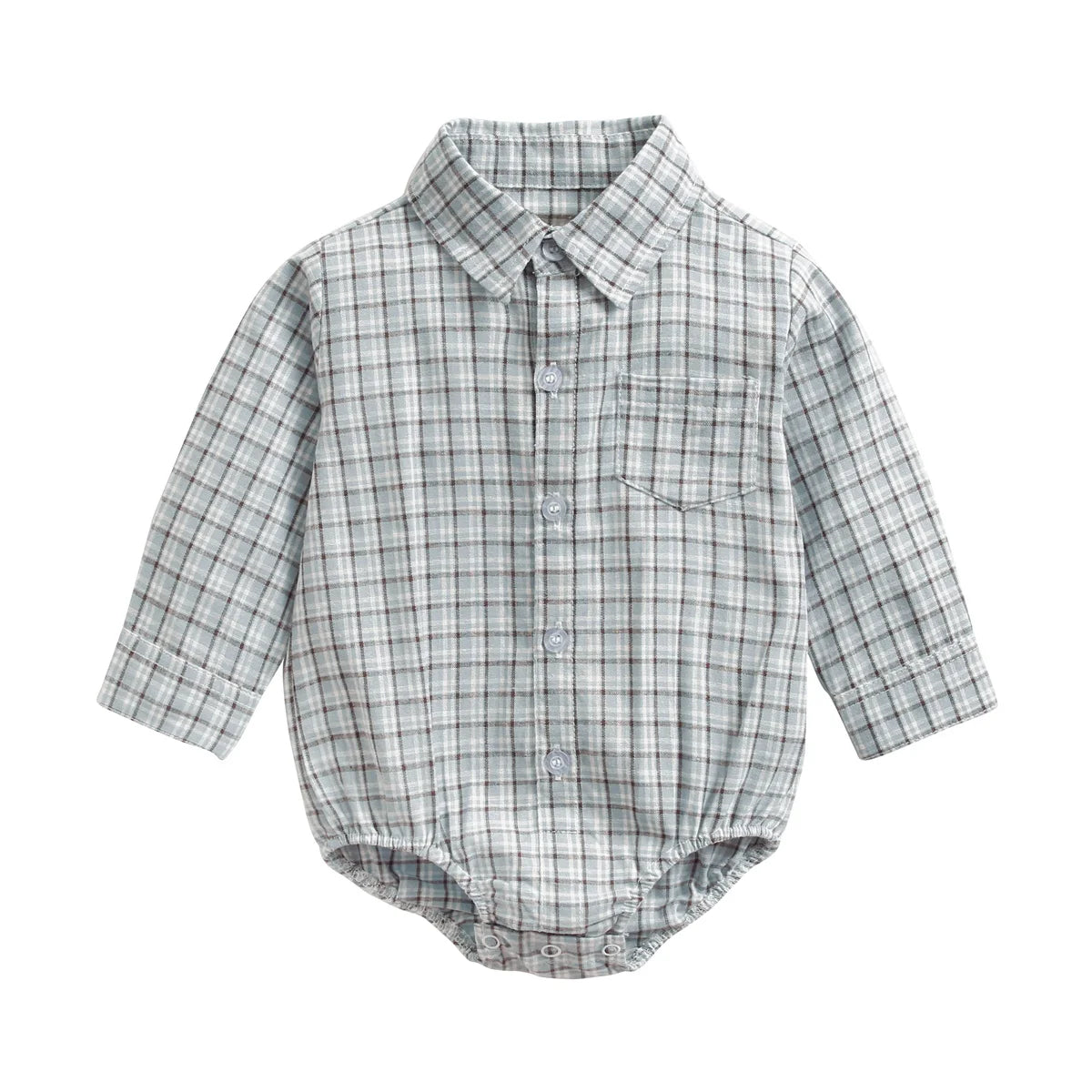 Sanlutoz Plaid Cotton Baby Boys Bodysuits Long Sleeve Baby Clothes Fashion Newborn Bodysuit for Boy