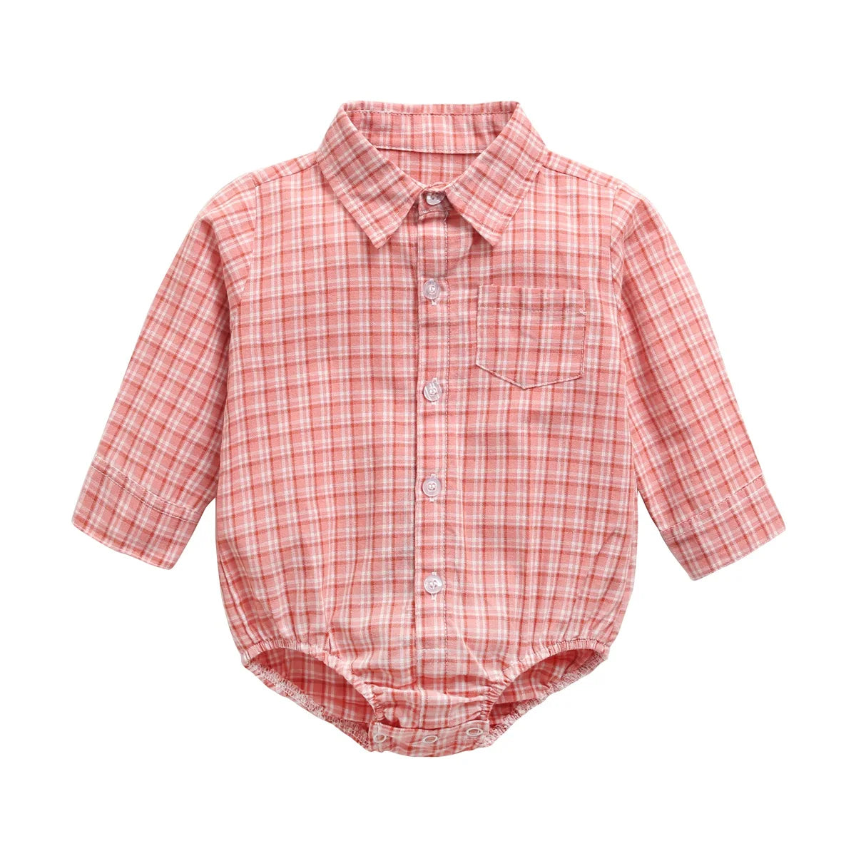 Sanlutoz Plaid Cotton Baby Boys Bodysuits Long Sleeve Baby Clothes Fashion Newborn Bodysuit for Boy