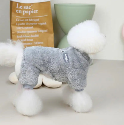 Winter Dog Clothes for Small Medium Dogs Boy Girl, Soft Flannel Puppy Pajamas Onesie Chihuahua Yorkie Warm Jumpsuit Pet Apparel