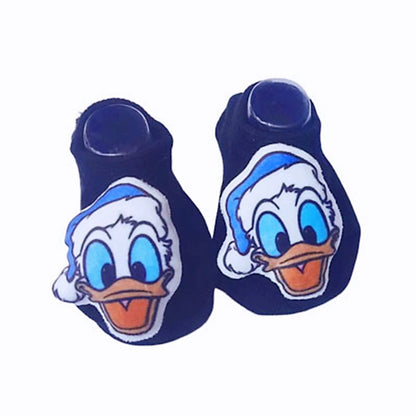 Spring Baby Girls Socks Newborn Mickey and Minnie Baby Socks Infant Baby Boy Socks Anti Slip Soft Cotton Floor Sock Shoes