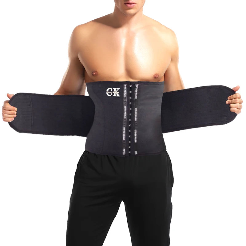 Waist Trainer for Men Sports Belt Weight Loss Waist Cincher Trimmer Belly Band Slimming Girdle Corset Gym Strap Wrap Body Shaper