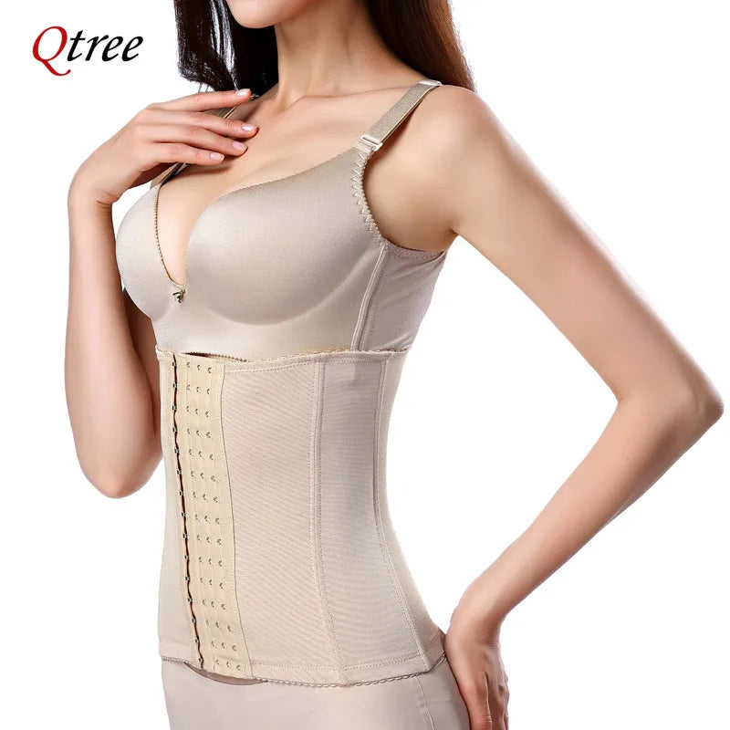 Cinta  Slimming Waist Trainer Belt Shapewear Women Belly Cincher Body Shaper Fat Compression Strap Girdles Firm Hook Corset