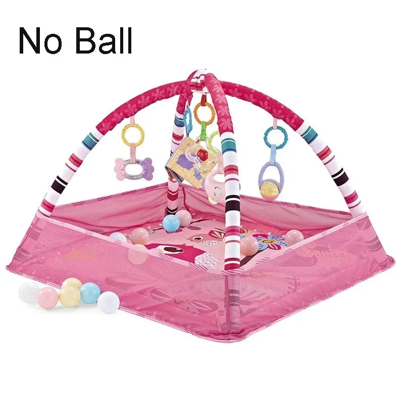 Multifunctional Fitness Frame Baby Crawling Blanket Play Mat Early Education Puzzle Game Activity Mat Newborn Gym Toys