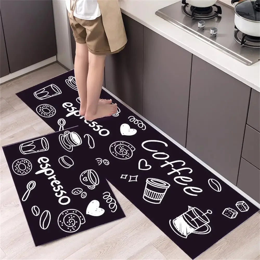 Kitchen Floor Mat Bedroom Living Room Long Bedside Area Rug Hallway Soft Washable Carpet Anti Slip Bathroom Entrance Doormat
