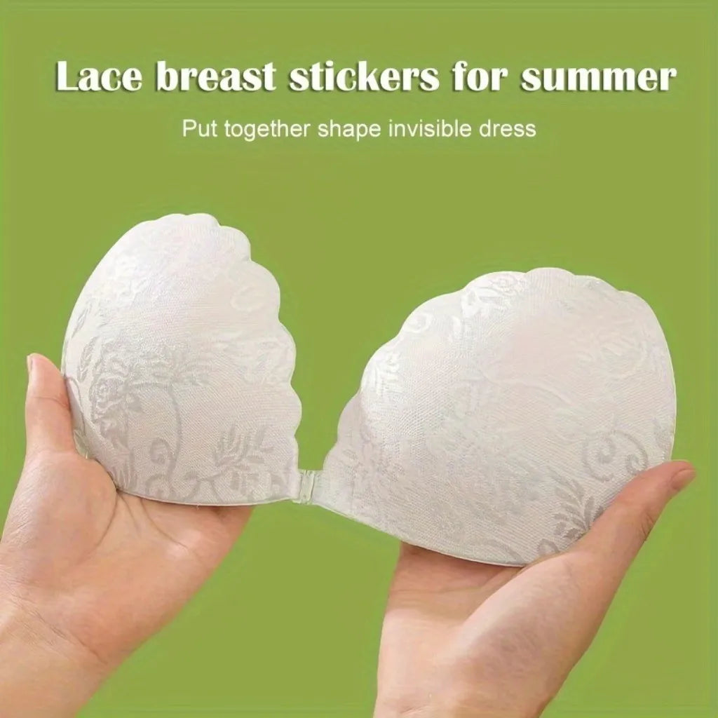 Sutiã push up adesivo com alças invisíveis para roupas sem costas Sutiã de silicone para mamilos Fita para mamilos sem alças reutilizável