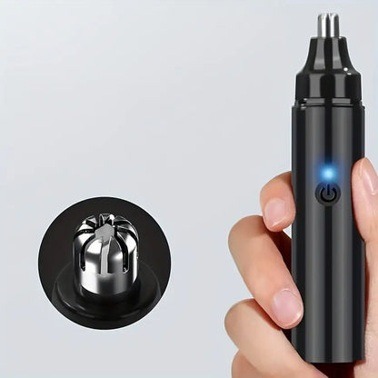 Rechargeable Nose Hair trimmer and Facial Hair remover for Men Nose Hair Shaver for nasal clearance - portable grooming tool for