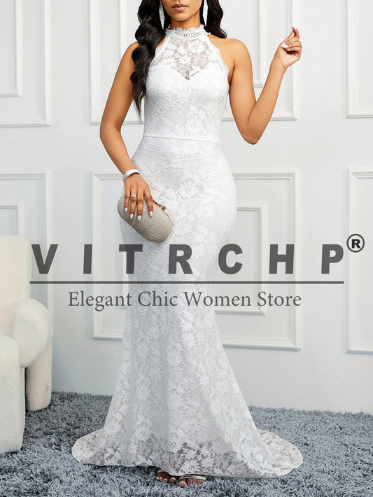 Luxury Wedding Dress Women  Mermaid Open Back V-Neck Lace Spaghetti Strap Bridal Gown Sweep Train Vestidos com rendas  colocadas com delicadez e a mão.