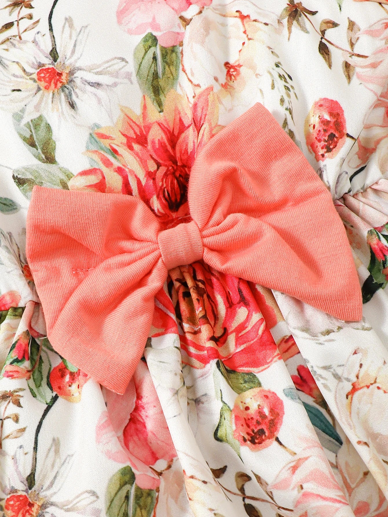 Conjunto de 2 pecas  vestido floral,com casaco meia manga   for Girls Aged 1-6 Summer Fashion Dress
