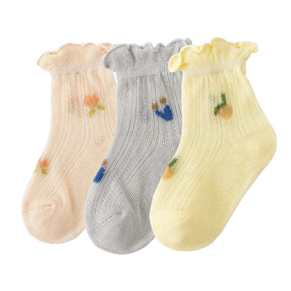3Pair/ meias Newborn Baby oSocks Summer Thin Casual Kids' Baby de  0 meses a 12 meses                    Seu bebê merece o melhor.  A escolha perfeita para o dia a dia.  Ideal para momentos especiais..  Seu bebê merece.
