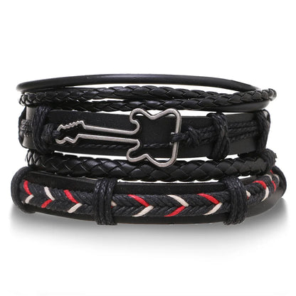 Pulseiras para homem e jovens elaboradas com materiais de alta qualidade conjunto de 4 pulseiras.. 
