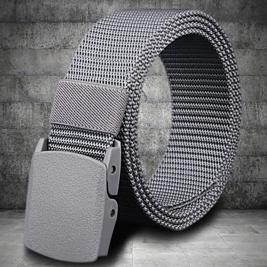 Cinto  descontraído para homem com fivela ajustável. Descubra conforto e estilo.  Feito para você...