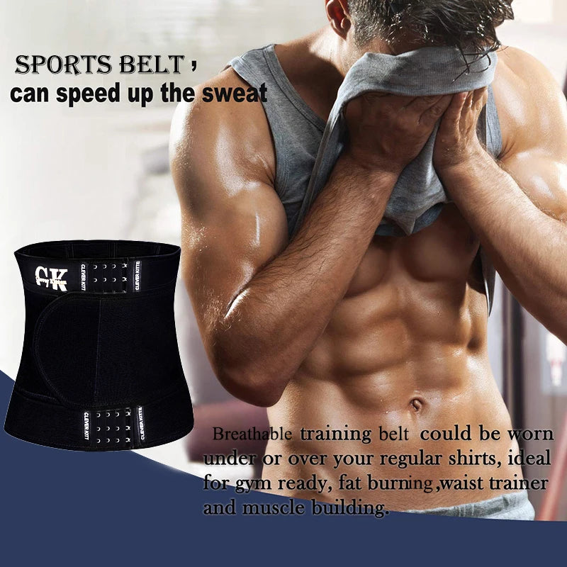 Waist Trainer for Men Sports Belt Weight Loss Waist Cincher Trimmer Belly Band Slimming Girdle Corset Gym Strap Wrap Body Shaper
