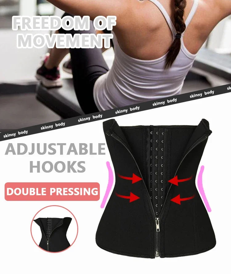 Faixa cinta Control Waist Slimming Belt Weight Loss Waist Trainer Body Shaper Corset Belly Sheath Tummy Trimmer Cincher Sports
