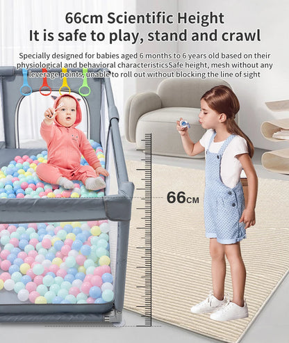 Baby Playpen For Children Safety Barrier For Newborn Playground Basketball Ball Pit Playpen Indoor Baby Playground