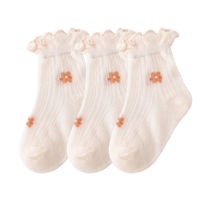 3Pair/ meias Newborn Baby oSocks Summer Thin Casual Kids' Baby de  0 meses a 12 meses                    Seu bebê merece o melhor.  A escolha perfeita para o dia a dia.  Ideal para momentos especiais..  Seu bebê merece.