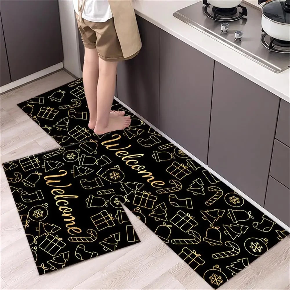 Kitchen Floor Mat Bedroom Living Room Long Bedside Area Rug Hallway Soft Washable Carpet Anti Slip Bathroom Entrance Doormat