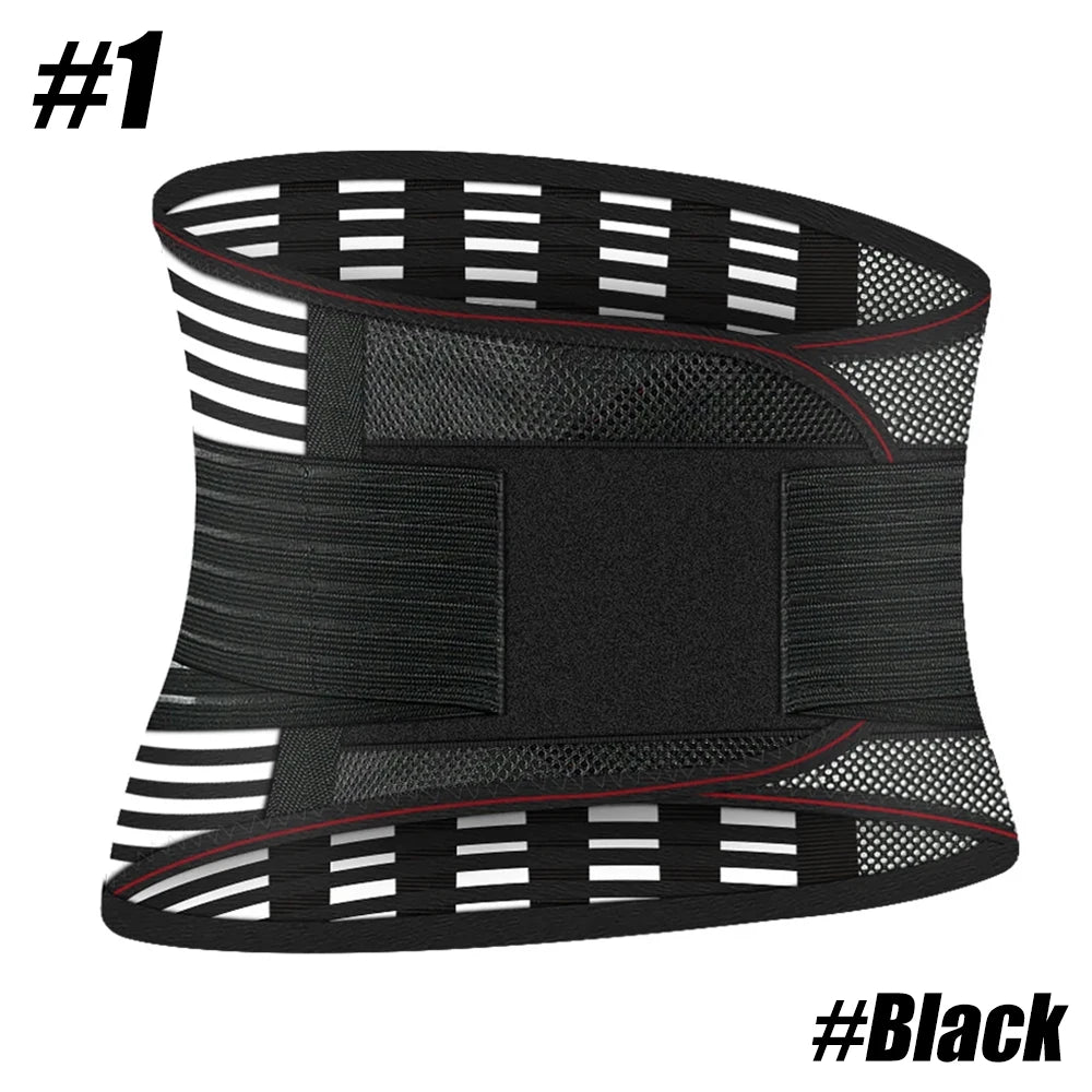 Breathable Back Brace for Relieve Lower Back Pain Women & Men - Waist Lumbar Lower Back Support Belt for Sciatica,Herniated Disc