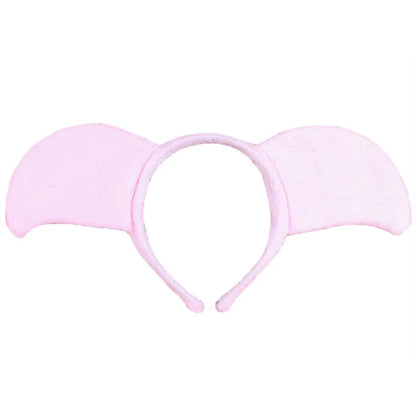 tiara Girls Cute Cow Giraffe Elephant Monkey Headband Kawaii Soft Cat Bear Tiger Panda Ears Headpiece Performance Birthday Party Wear
