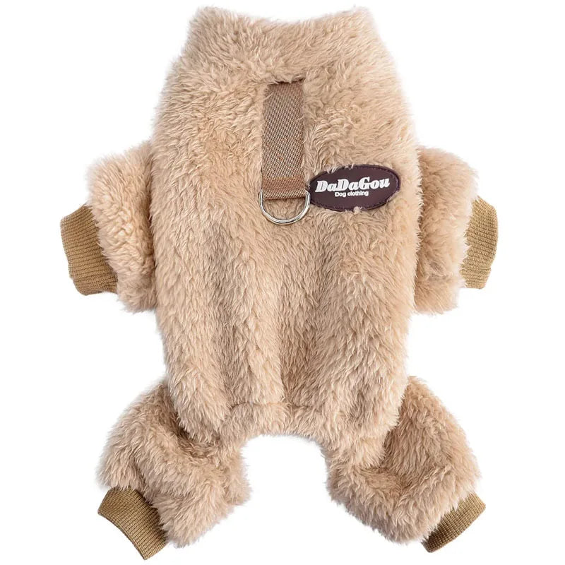 Winter Dog Clothes for Small Medium Dogs Boy Girl, Soft Flannel Puppy Pajamas Onesie Chihuahua Yorkie Warm Jumpsuit Pet Apparel