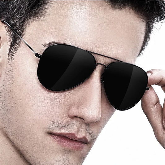 Luxury Men's Polarized Sunglasses For Men  Brand Designer Male Vintage Black Sunglasses