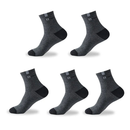 5 pares de meias de algodão tecido repiravel para homens, Descubra conforto e estilo.  Feito com carinho e qualidade para você.  Feito com carinho e qualidade para você.  Perfeito para seu dia.