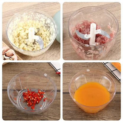 Rope Food Processor Silcer Shredder Salad Maker Garlic Onion Cutter Kitchen Tool Accessories500/900ML