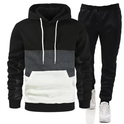 Moletom ou calça masculina, roupa esportiva casual, patch, alta qualidade, novo, 2 peças