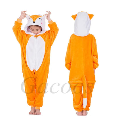 Kigurumi Dinosaur Unicorn Panda Onesie Hooded Pajamas New Kids Children Animal Jumpsuit Girls Boys Cosplay Costume Anime Pyjamas