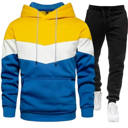 Conjunto  masculino com sweatshirt com capuz e calça. tudp com estilo e material de qualidade.