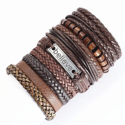psk de 10 pulseiras  feitas a mão e elaborada com material de excelente categoria com couro verdadeiro.