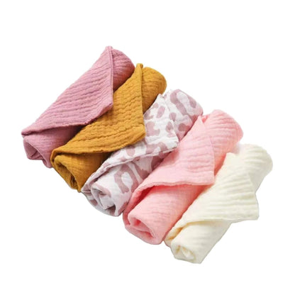 5 Pcs toalhinhas,paninho,fraldinha para seu bebe.