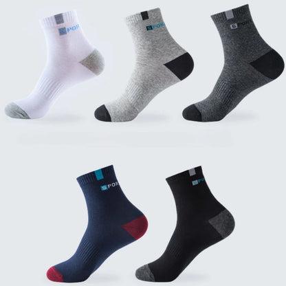5 pares de meias de algodão tecido repiravel para homens, Descubra conforto e estilo.  Feito com carinho e qualidade para você.  Feito com carinho e qualidade para você.  Perfeito para seu dia.