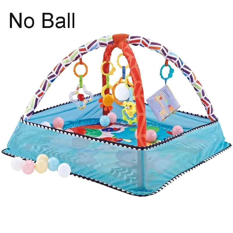 Multifunctional Fitness Frame Baby Crawling Blanket Play Mat Early Education Puzzle Game Activity Mat Newborn Gym Toys
